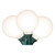 Vickerman X24G5011 - White LED G50 Christmas Light String - 15 Lights 