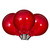 Vickerman X24G5103 - G50 Ceramic Red LED Replacement Bulb - 10 Pack