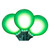 Vickerman X24G5104 - G50 Ceramic Green LED Replacement Bulb - 10 Pack 