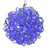 Vickerman X24S1002 - 10 in. Blue LED Micro Spiral Light Ball - 80 Lights - Silver Wire