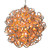 Vickerman X24S10RGBPW - 10 in. RGB LED Micro Spiral Light Ball - 80 Lights