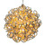Vickerman X24S10RGBPW - 10 in. RGB LED Micro Spiral Light Ball - 80 Lights