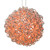 Vickerman X24S1408 - 14 in. Orange LED Micro Spiral Light Ball - 120 Lights - Silver Wire 