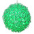Vickerman X24S1804 - 18 in. Green LED Micro Spiral Light Ball - 180 Lights