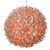 Vickerman X24S1808 - 18 in. Orange LED Micro Spiral Light Ball - 180 Lights