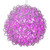 Vickerman X24S1809 - 18 in. Pink LED Micro Spiral Light Ball - 180 Lights - Silver Wire 