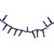 Vickerman X25G0502 - 36 ft Blue LED Christmas Light String - 500 Lights - Green Wire