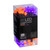 Vickerman X4K9556F - 16 ft Orange Purple LED Christmas Light String - 50 Lights - Black Wire