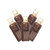 Vickerman X6B66101STR - Warm White LED Coaxial Christmas Light String - 100 Lights - Brown Wire