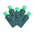 Vickerman X6G6544PBG - 25 ft Frosted Green LED Christmas Light String - 50 Lights - Green Wire 