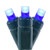 Vickerman X6G66502FPBG - 25 ft Blue LED Coaxial Christmas Light String - 50 Lights - Green Wire