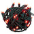 Vickerman X6G66503FPBG - 25 ft Red LED Coaxial Christmas Light String - 50 Lights - Green Wire 