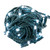 Vickerman X6G66509FPBG - 25 ft Pure White LED Coaxial Christmas Light String - 50 Lights 