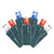Vickerman X6G66521PBG - 25 ft Red White Blue LED Coaxial Christmas Light String - 50 Lights