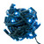Vickerman X6G66532PBG - 25 ft Teal LED Coaxial Christmas Light String - 50 Lights - Green Wire