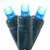 Vickerman X6G66532PBG - 25 ft Teal LED Coaxial Christmas Light String - 50 Lights - Green Wire 