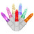 Vickerman X6W3100T - 9 ft Multi-Color LED Twinkle M5 Icicle Christmas Lights - 70 Lights