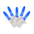Vickerman X6W3102T - 9 ft Blue LED Twinkle M5 Icicle Christmas Lights - 70 Lights 