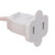 Vickerman X6W6509F - 25 ft Pure White LED Christmas Light String - 50 Lights - White Wire 