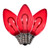 Vickerman XC7TU03-25 - C7 Transparent Red LED Replacement Bulb - 25 Pack 