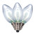 Vickerman XC7TU10-25 - C7 Transparent Pure White LED Replacement Bulb - 25 Pack 
