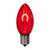 Vickerman XC9TU03-25 - C9 Transparent Red LED Replacement Bulb - 25 Pack