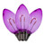Vickerman XC9TU06-25 - C9 Transparent Purple LED Replacement Bulb - 25 Pack