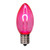 Vickerman XC9TU09-25 - C9 Transparent Pink LED Replacement Bulb - 25 Pack 