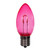 Vickerman XC9TU09-25 - C9 Transparent Pink LED Replacement Bulb - 25 Pack 