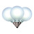 Vickerman XG40FU10-25 - G40 Frosted Pure White LED Replacement Bulb - 25 Pack