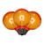 Vickerman XG40TU08-25 - G40 Transparent Amber LED Replacement Bulb - 25 Pack