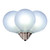 Vickerman XG50FU10-25 - G50 Frosted Pure White LED Replacement Bulb - 25 Pack 