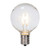 Vickerman XG50TU01-25 - G50 Transparent Warm White LED Replacement Bulb - 25 Pack