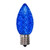 Vickerman XRETC902-25 - C9 Retro Faceted Blue LED Replacement Bulb - 25 Pack 