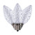Vickerman XRETC905-25 - C9 Retro Faceted Cool White LED Replacement Bulb - 25 Pack 