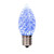 Vickerman XRETC905T-25 - C9 Retro Faceted Cool White Twinkle LED Replacement Bulb - 25 Pack 