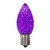 Vickerman XRETC906T-25 - C9 Retro Faceted Purple Twinkle LED Replacement Bulb - 25 Pack