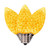 Vickerman XRETC907T-25 - C9 Retro Faceted Yellow Twinkle LED Replacement Bulb - 25 Pack 
