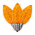 Vickerman XRETC908-25 - C9 Retro Faceted Orange LED Replacement Bulb - 25 Pack