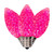 Vickerman XRETC909-25 - C9 Retro Faceted Pink LED Replacement Bulb - 25 Pack 