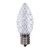 Vickerman XRETC910-25 - C9 Retro Faceted Pure White LED Replacement Bulb - 25 Pack