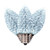Vickerman XRETC910T-25 - C9 Retro Faceted Pure White Twinkle LED Replacement Bulb - 25 Pack 
