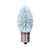 Vickerman XRETC910T-25 - C9 Retro Faceted Pure White Twinkle LED Replacement Bulb - 25 Pack 