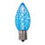 Vickerman XRETC932-25 - C9 Retro Faceted Teal LED Replacement Bulb - 25 Pack