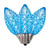Vickerman XRETC932T-25 - C9 Retro Faceted Teal Twinkle LED Replacement Bulb - 25 Pack