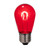 Vickerman XS14TU03-10 - S14 Transparent Red LED Replacement Bulb - 10 Pack 