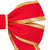Vickerman L230448 - 4 ft Red-Gold Canvas Outdoor Bow