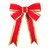 Vickerman L231436LED - 3 ft Red-Gold Velvet Outdoor Bow 