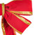 Vickerman L231436LED - 3 ft Red-Gold Velvet Outdoor Bow 