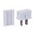 Vickerman VSPT1-WPLUG-M - White Male Slide-On Plug for SPT1 Wire - 10 Pack